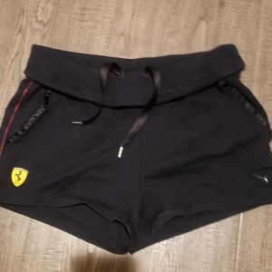 Authentic Scuderia Ferrari Puma black shorts for juniors.  Great condition.